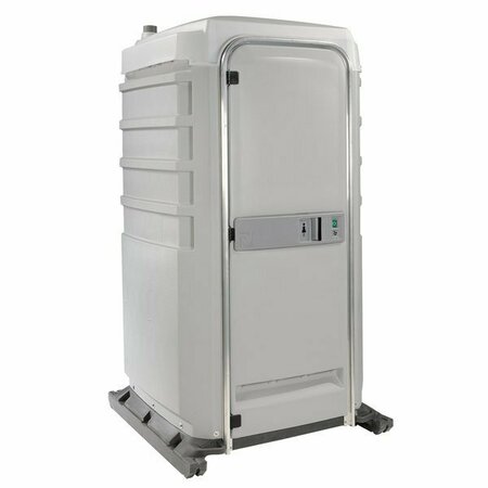 POLYJOHN FS33007 Gray Premium Portable Toilet with Flush Tank. 621FS33007